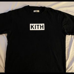 Kith Classic Box Logo Tee Black Size Large